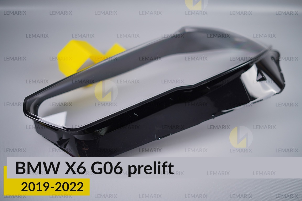 Скло фари BMW X6 G06 (2019-2023) дорест ліве