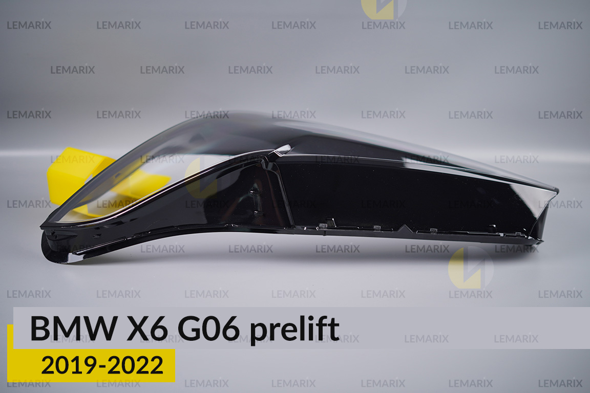 Скло фари BMW X6 G06 (2019-2023) дорест ліве