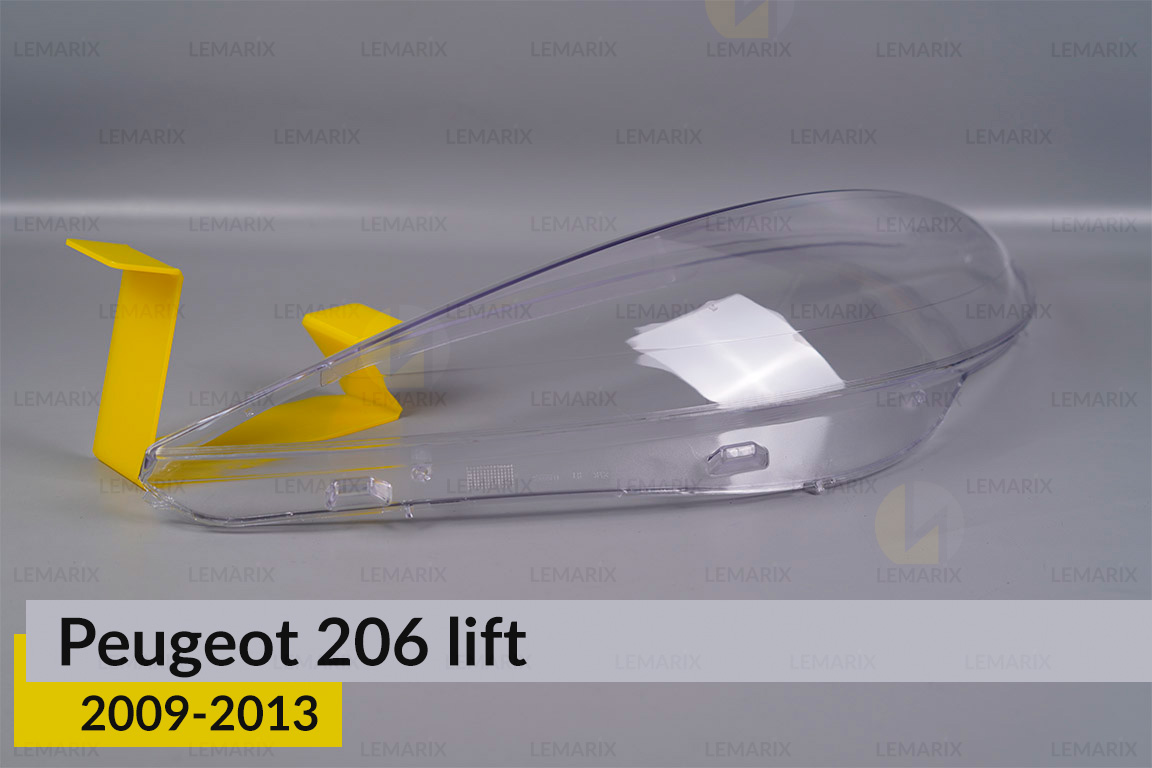 Стекло фары Peugeot 206+ (2009-2013) левое