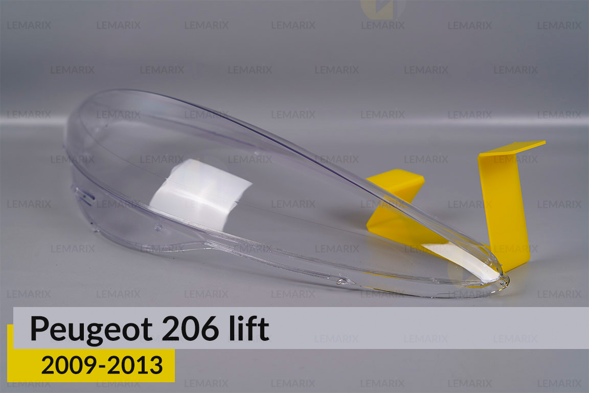 Стекло фары Peugeot 206+ (2009-2013) левое