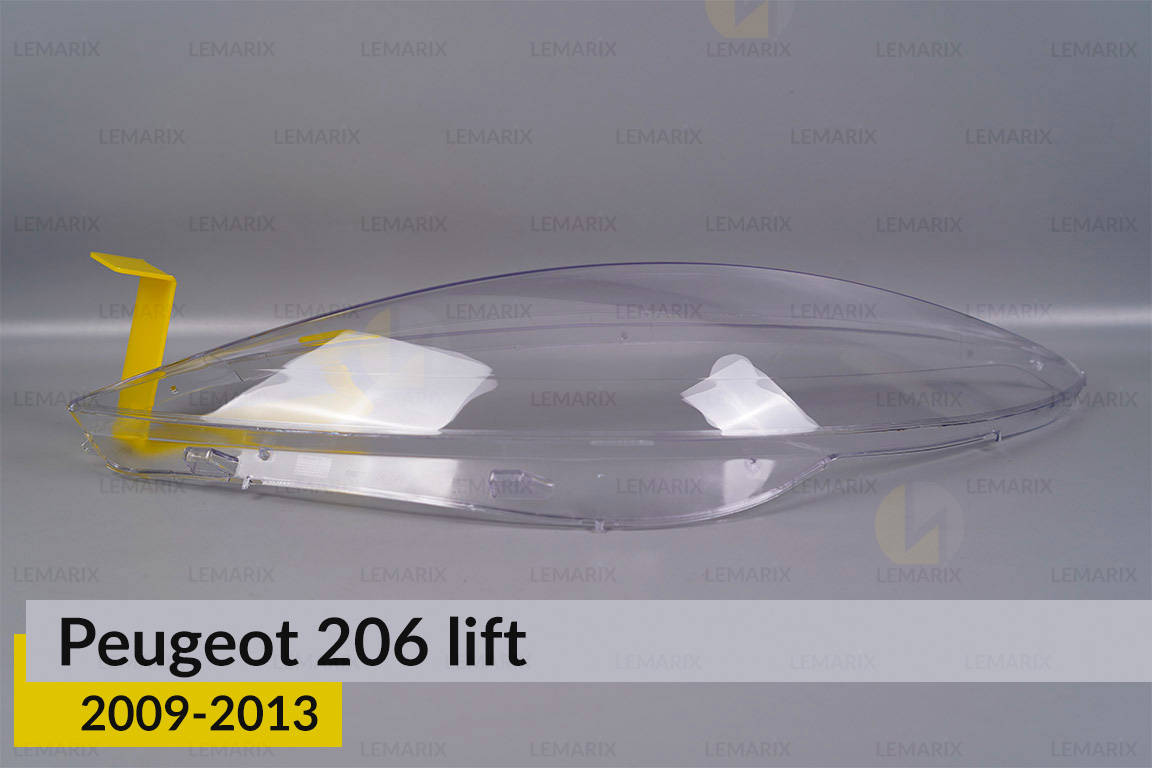 Стекло фары Peugeot 206+ (2009-2013) левое