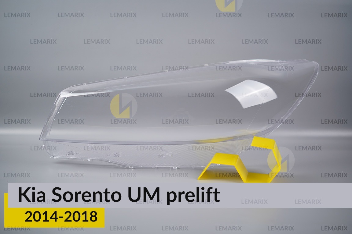 Стекло фары KIA Sorento UM (2014-2018) дорест левое