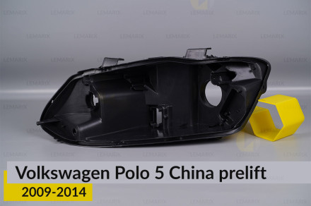 Корпус фари VW Volkswagen Polo 5 China (2009-2017) дорест лівий