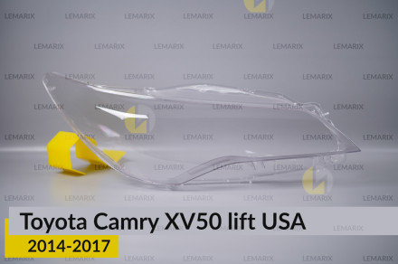 Скло фари Toyota Camry XV50 USA (2014-2017) рест праве