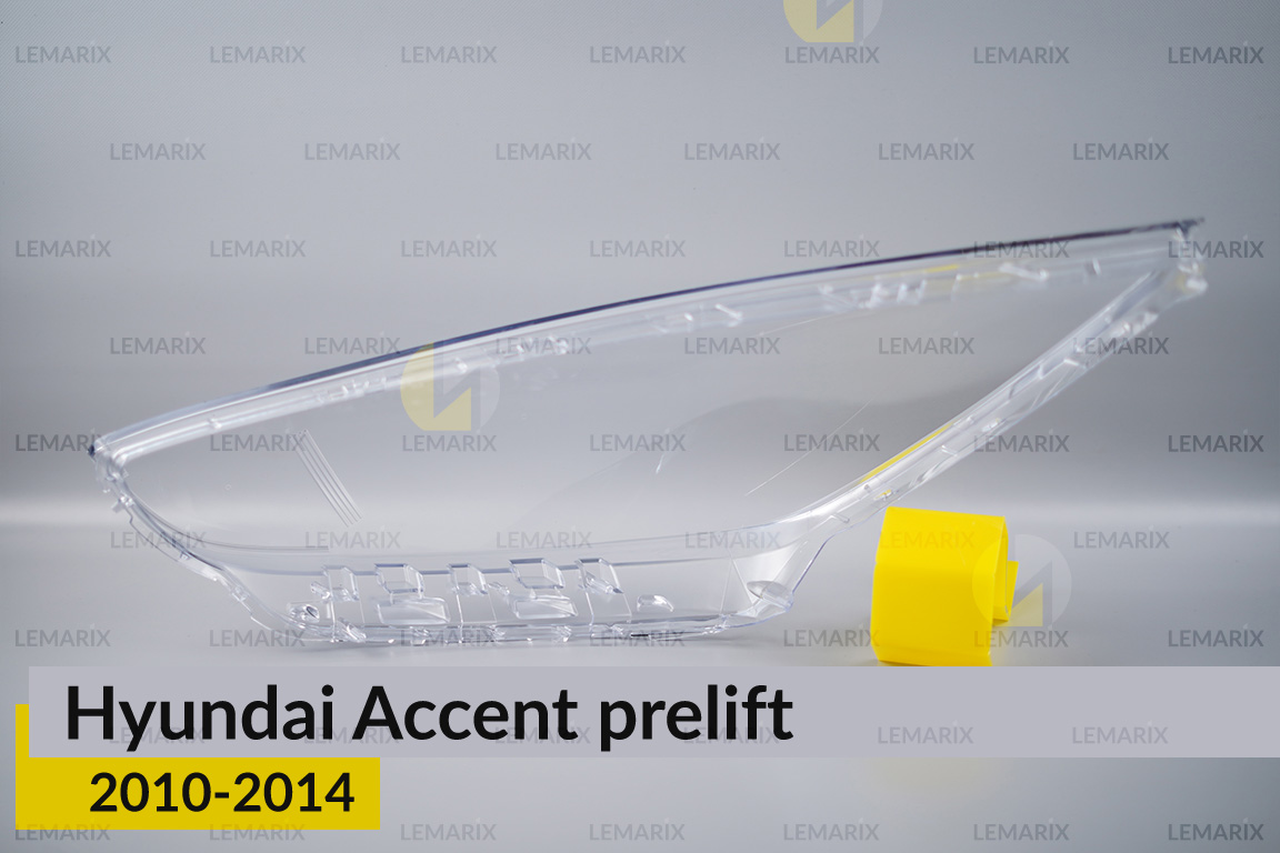 Скло фари Hyundai Accent (2010-2014) дорест праве
