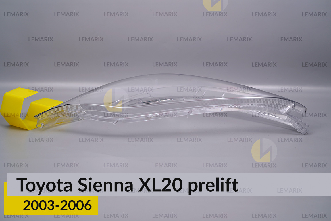 Скло фари Toyota Sienna XL20 (2003-2006) дорест ліве