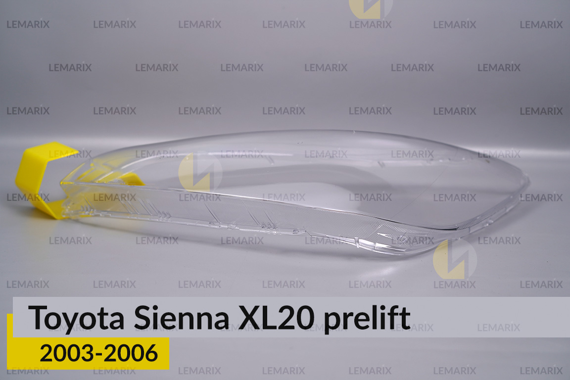 Скло фари Toyota Sienna XL20 (2003-2006) дорест ліве