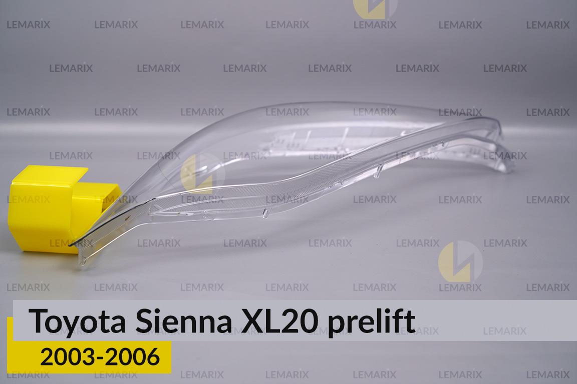 Скло фари Toyota Sienna XL20 (2003-2006) дорест ліве