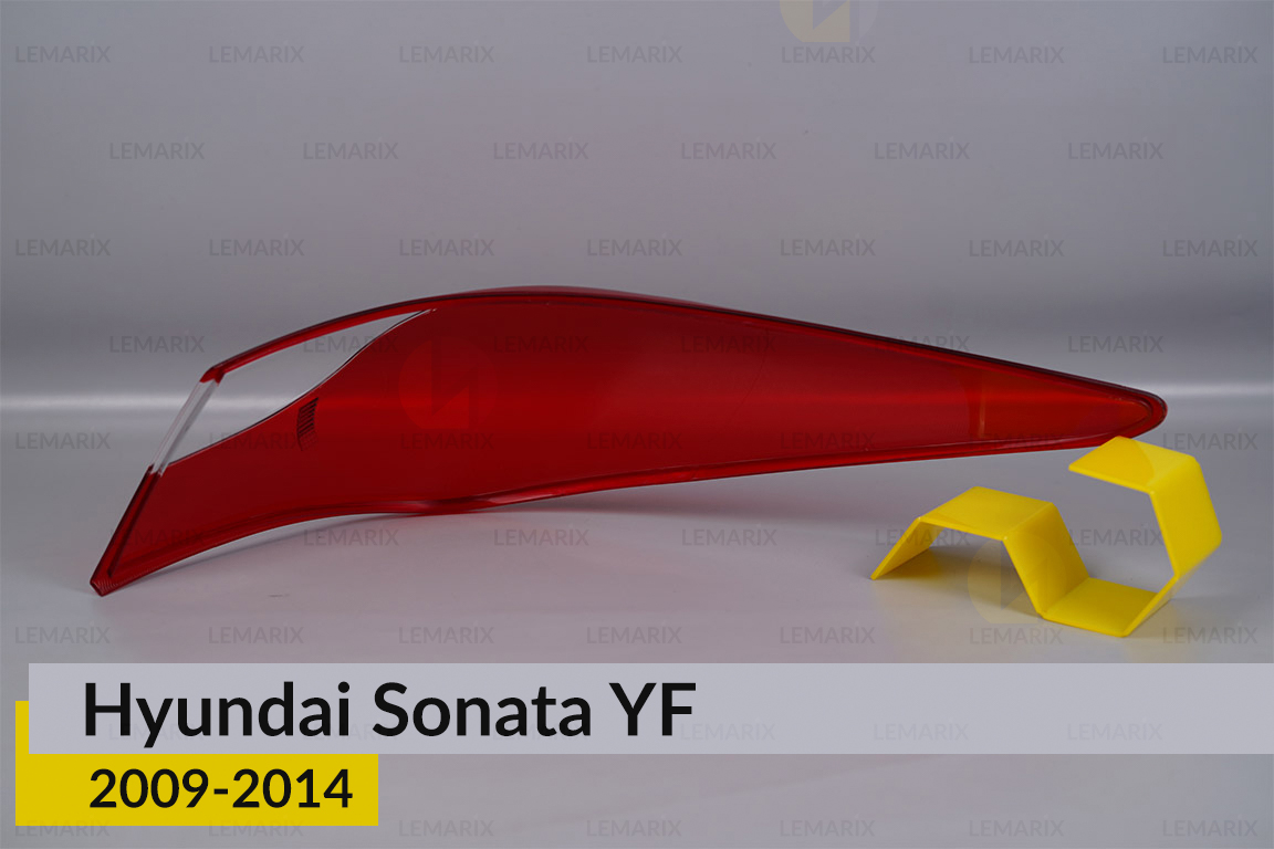 Скло заднього ліхтаря зовнішнє в крилі Hyundai Sonata YF (2009-2014) ліве