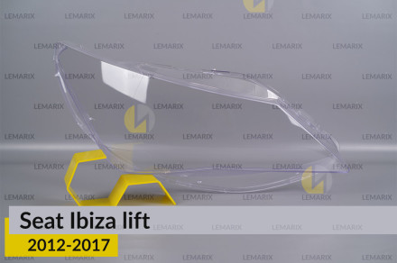 Стекло фары Seat Ibiza (2012-2017) рест правое
