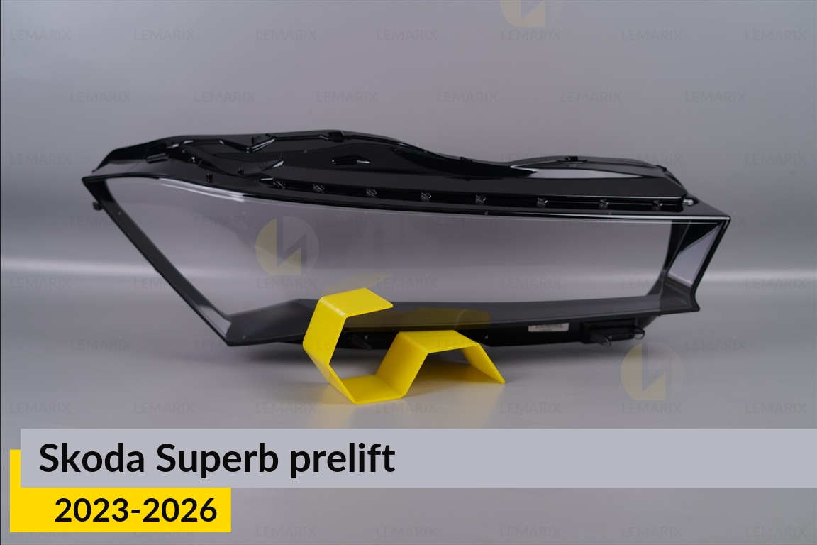 Стекло фары Skoda Superb (2023-2026) дорест правое