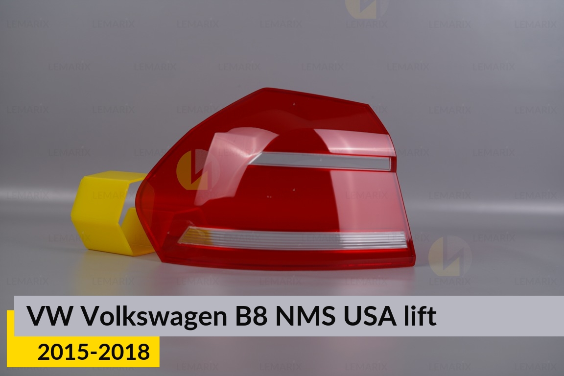 Скло заднього ліхтаря VW Volkswagen B8 NMS USA (2015-2018) рест ліве