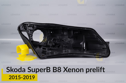 Корпус фары Skoda SuperB B8 Xenon (2015-2019) дорест правый
