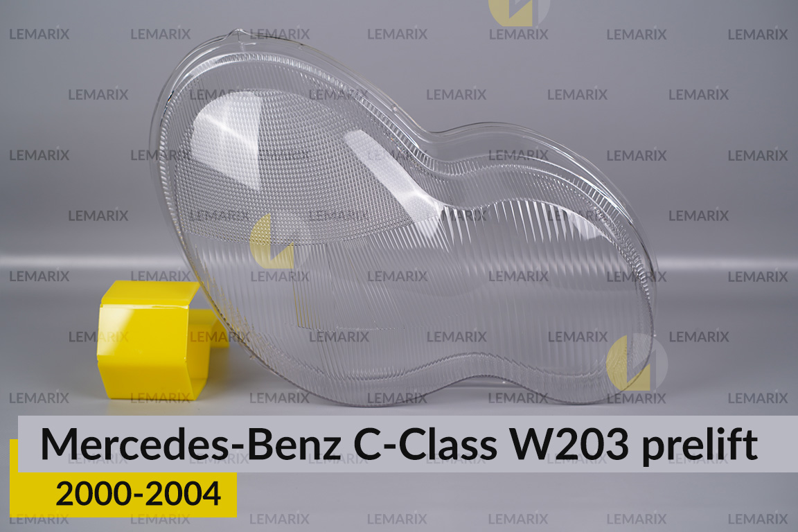 Стекло фары Mercedes-Benz C-Class W203 (2000-2004) дорест правое