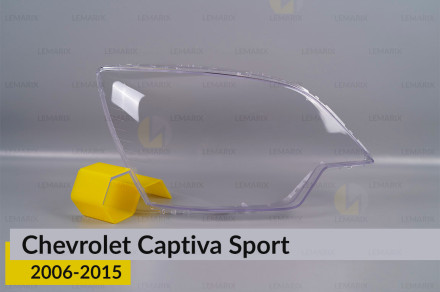Скло фари Chevrolet Captiva Sport (2006-2015) праве