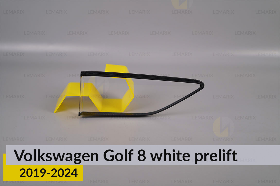 Скло заднього ліхтаря внутрішнє в кришці багажника VW Volkswagen Golf 8 white (2019-2024) дорест праве