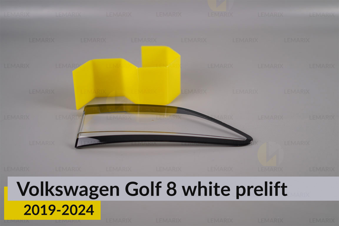 Скло заднього ліхтаря внутрішнє в кришці багажника VW Volkswagen Golf 8 white (2019-2024) дорест праве