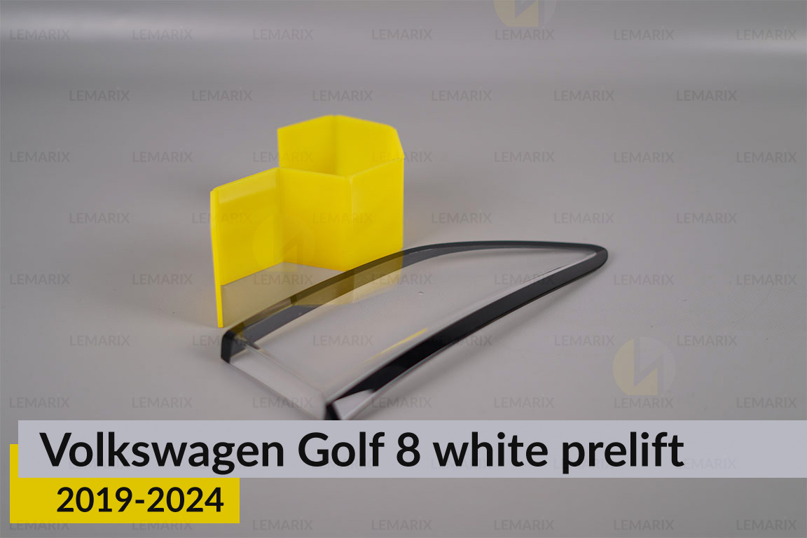 Скло заднього ліхтаря внутрішнє в кришці багажника VW Volkswagen Golf 8 white (2019-2024) дорест праве