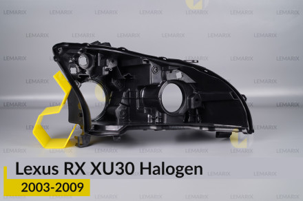 Корпус фари Lexus RX XU30 Halogen (2003-2009) правий