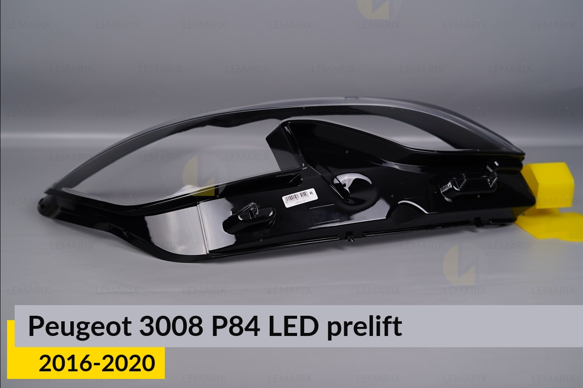 Стекло фары Peugeot 3008 P84 LED (2016-2020) дорест правое