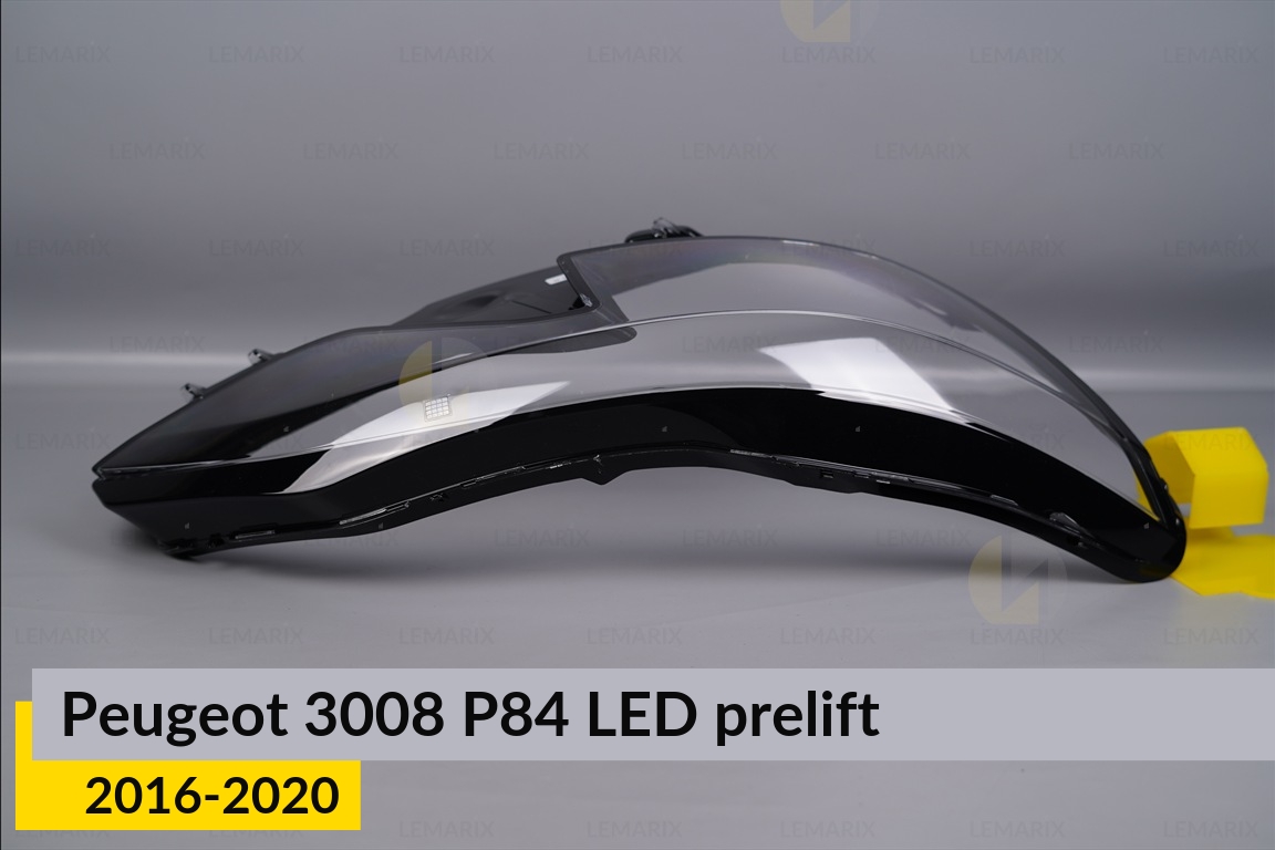 Стекло фары Peugeot 3008 P84 LED (2016-2020) дорест правое