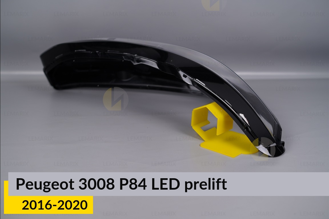 Стекло фары Peugeot 3008 P84 LED (2016-2020) дорест правое