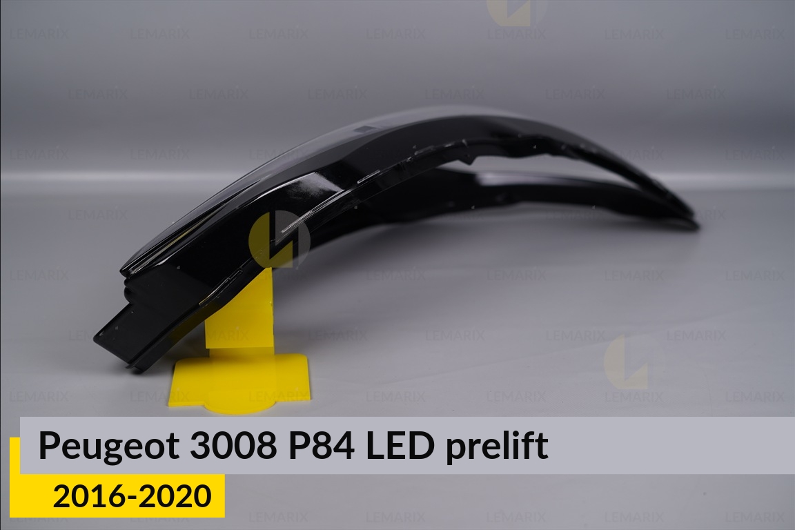 Стекло фары Peugeot 3008 P84 LED (2016-2020) дорест правое