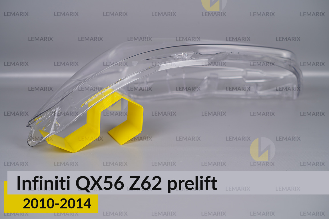 Скло фари Infiniti QX56 Z62 (2010-2014) дорест ліве