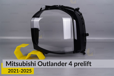 Скло фари Mitsubishi Outlander 4 (2021-2026) дорест ліве