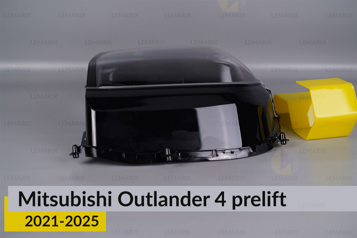 Скло фари Mitsubishi Outlander 4 (2021-2026) дорест ліве