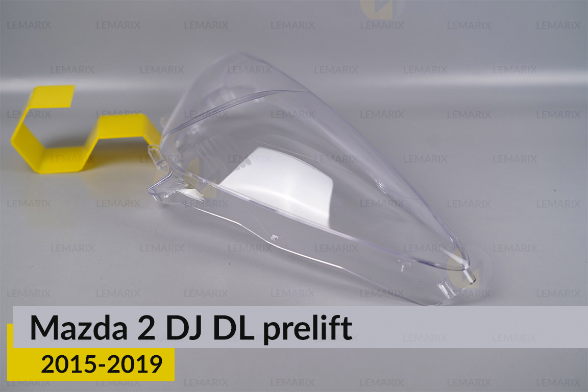 Стекло фары Mazda 2 DJ DL (2015-2019) дорест левое