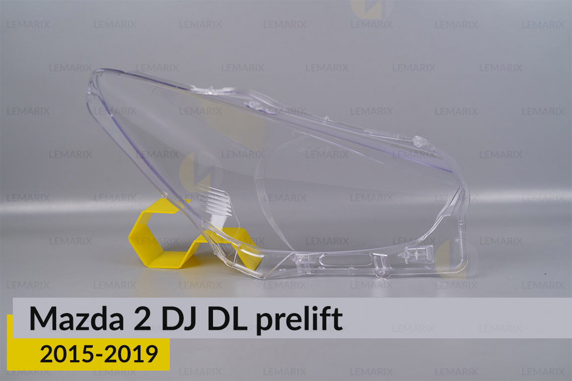 Стекло фары Mazda 2 DJ DL (2015-2019) дорест левое