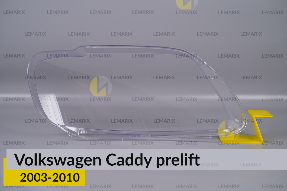 Стекло фары VW Volkswagen Caddy (2003-2010) дорест левое