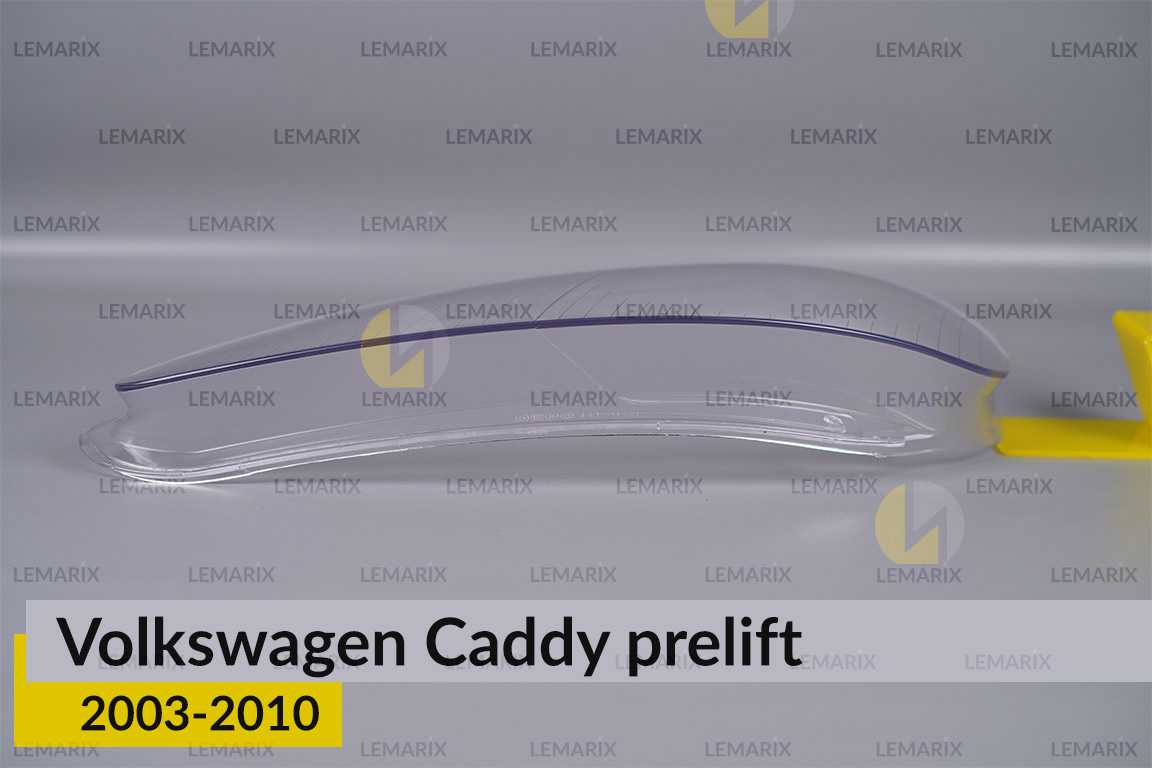 Стекло фары VW Volkswagen Caddy (2003-2010) дорест левое