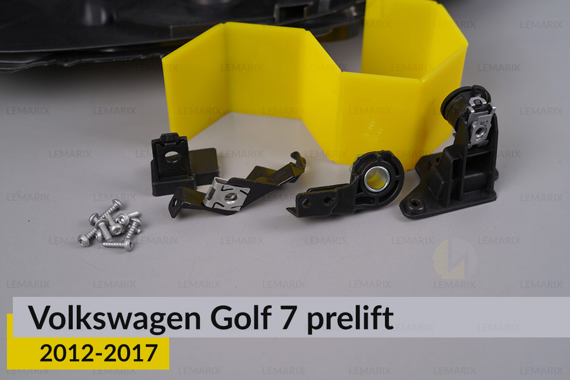 Ремкомплект крепления корпуса фар VW Volkswagen Golf 7 (2012-2017) дорест левый – 4 ед.