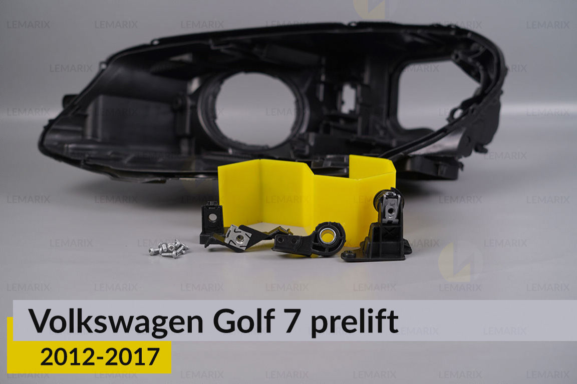 Ремкомплект крепления корпуса фар VW Volkswagen Golf 7 (2012-2017) дорест левый – 4 ед.