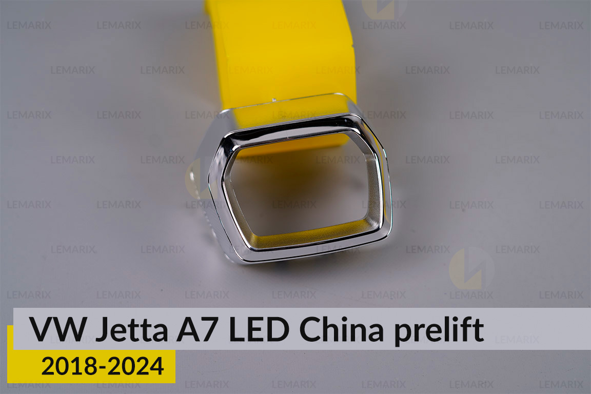 Хромированная маска линзы наружная VW Volkswagen Jetta A7 LED China (2018-2024) дорест правая