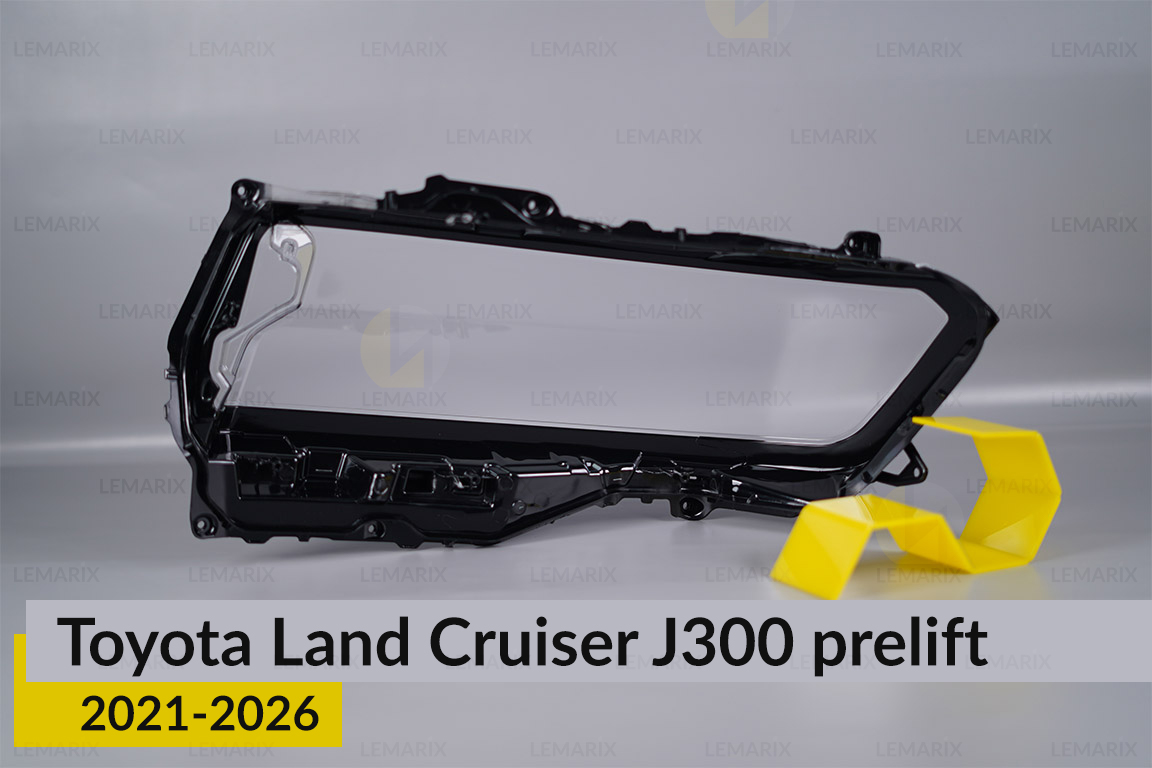 Скло фари Toyota Land Cruiser J300 (2021-2026) дорест праве