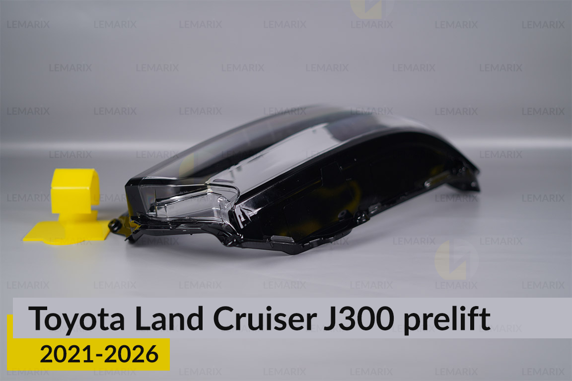 Скло фари Toyota Land Cruiser J300 (2021-2026) дорест праве