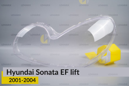 Стекло фары Hyundai Sonata EF (2001-2004) рест левое