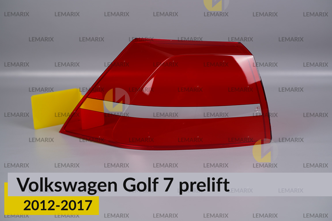 Стекло заднего фонаря внешнее в крыле VW Volkswagen Golf 7 (2012-2017) дорест левое