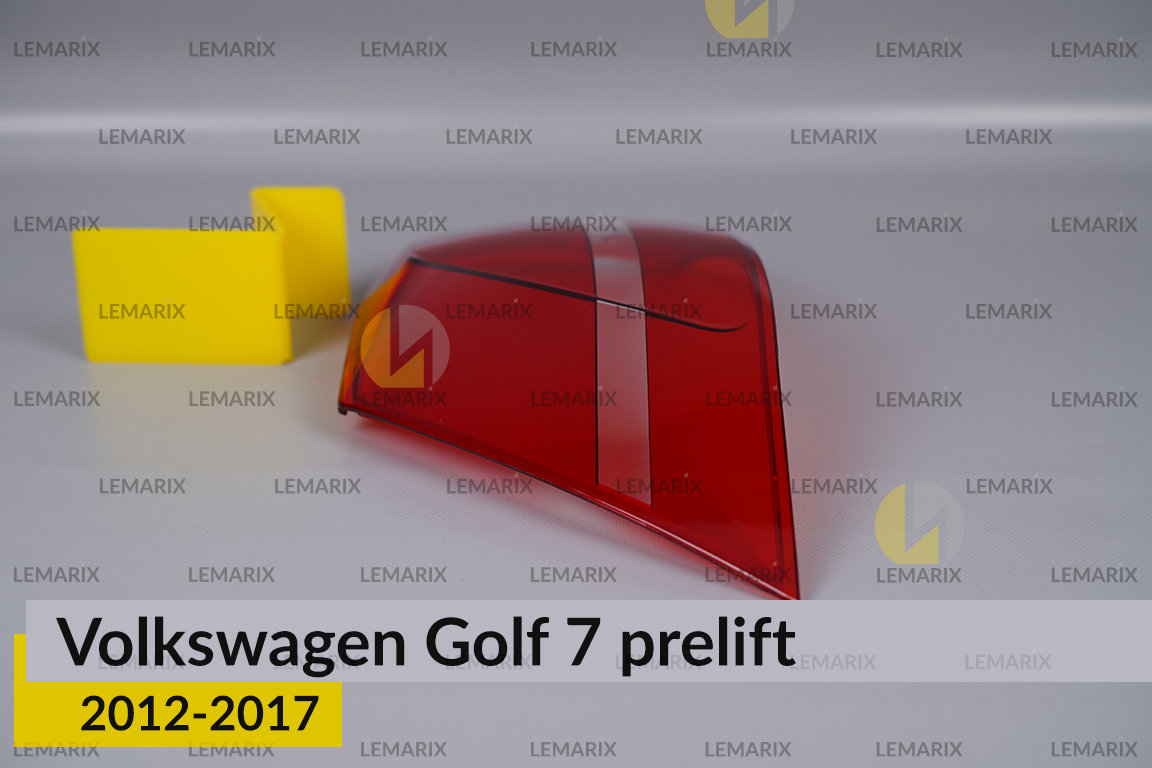 Скло заднього ліхтаря зовнішнє в крилі VW Volkswagen Golf 7 (2012-2017) дорест ліве