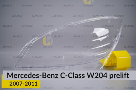 Стекло фары Mercedes-Benz C-Class W204 (2007-2011) дорест левое