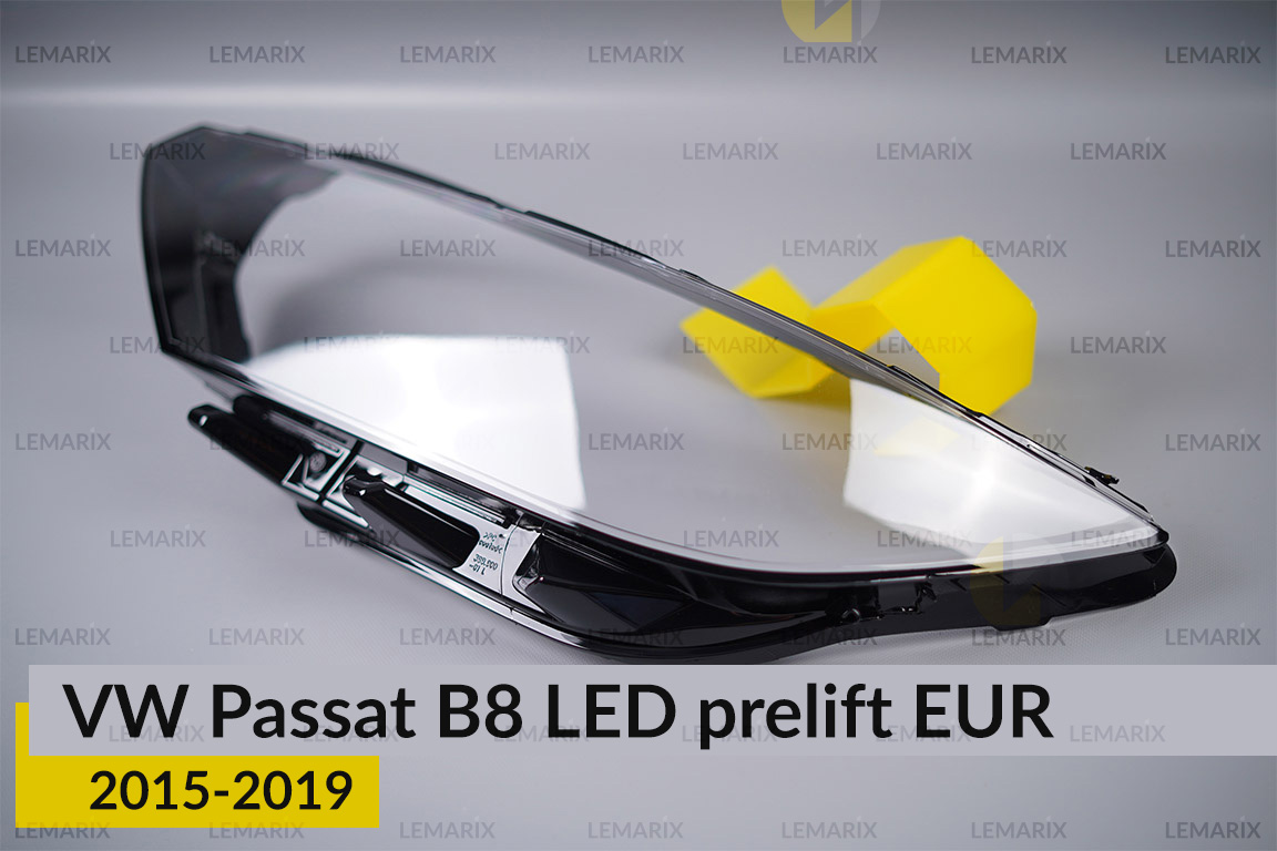 Стекло фары VW Volkswagen Passat B8 LED EUR (2015-2019) дорест левое