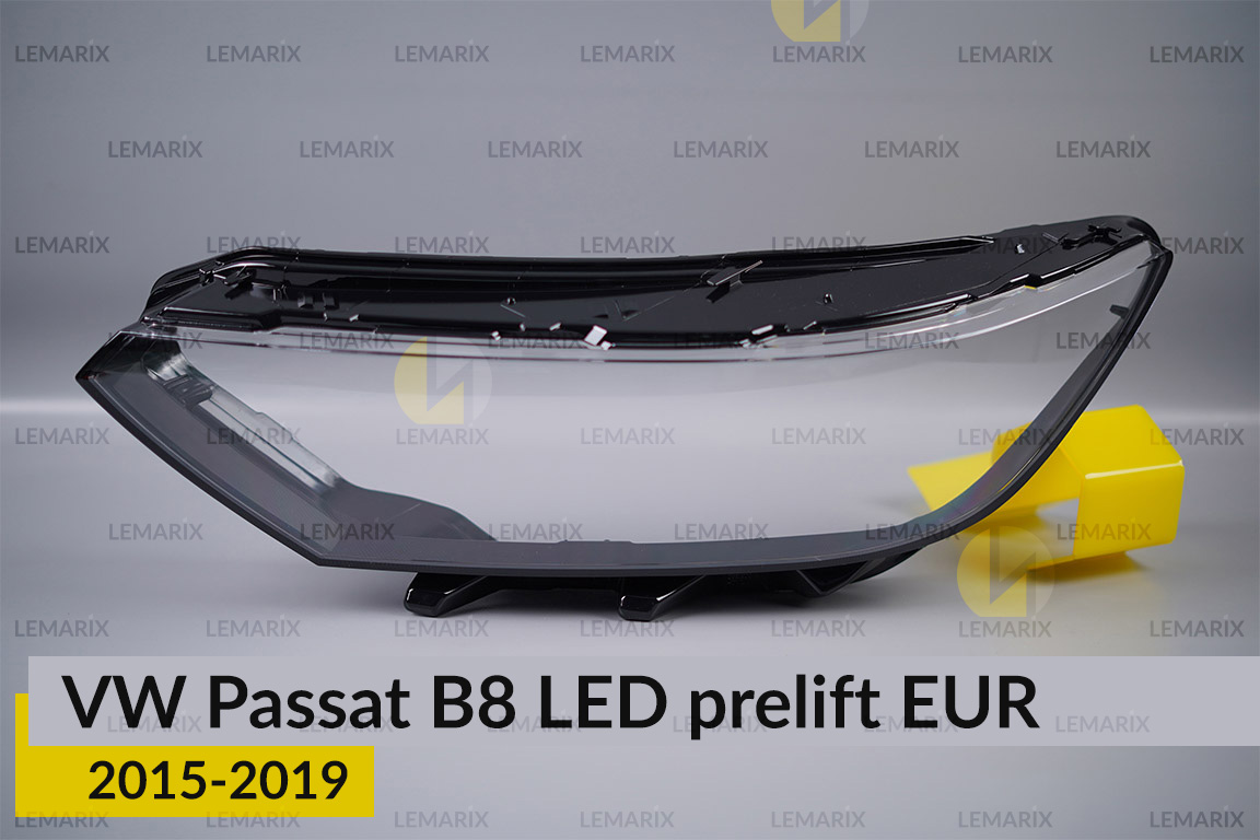 Стекло фары VW Volkswagen Passat B8 LED EUR (2015-2019) дорест левое