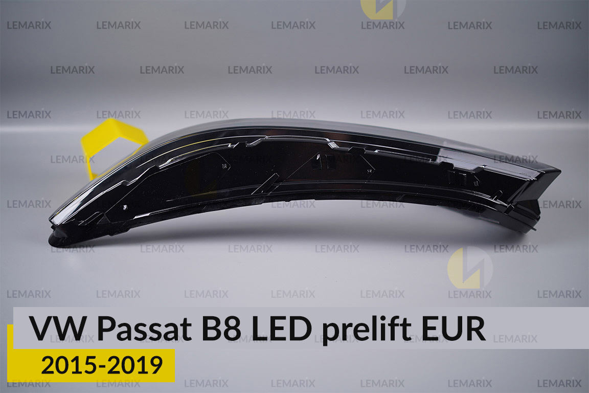 Стекло фары VW Volkswagen Passat B8 LED EUR (2015-2019) дорест левое
