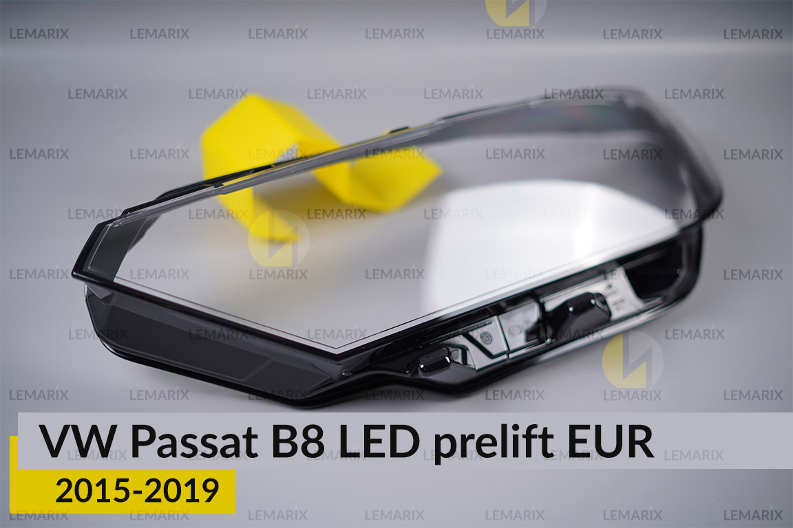 Стекло фары VW Volkswagen Passat B8 LED EUR (2015-2019) дорест левое
