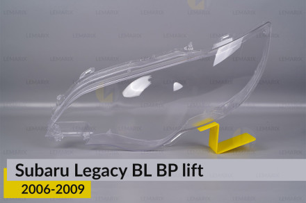 Стекло фары Subaru Outback BL BP (2006-2009) рест под омыватель левое