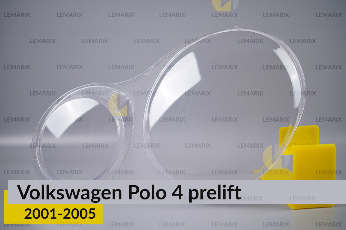 Стекло фары VW Volkswagen Polo 4 (2001-2005) дорест левое