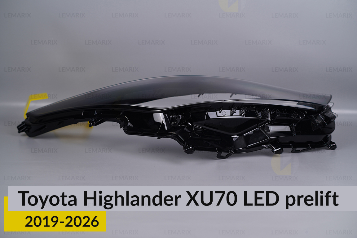 Скло фари Toyota Highlander XU70 LED (2019-2026) дорест праве